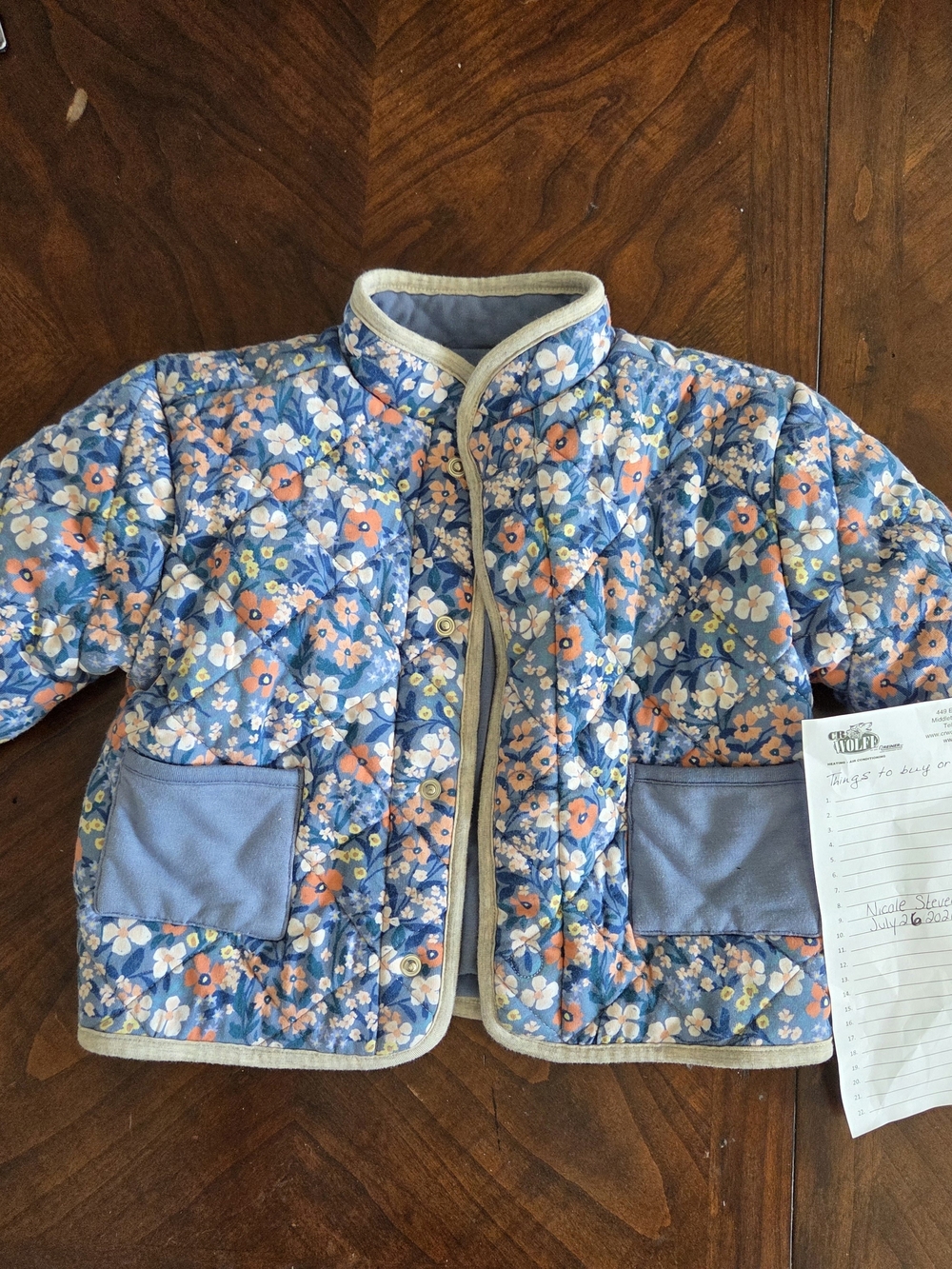 Little Sleepies Play Petite Petals Quilted Jacket